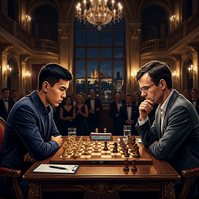 Abdusattorov Outlasts Navara in a Prague Grind