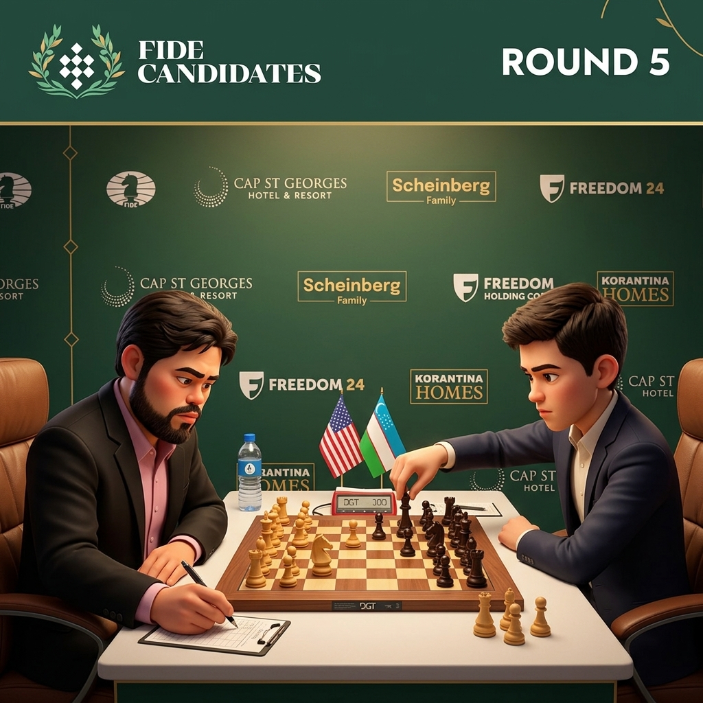 Sindarov Beat Nakamura by Winning the Clock Battle