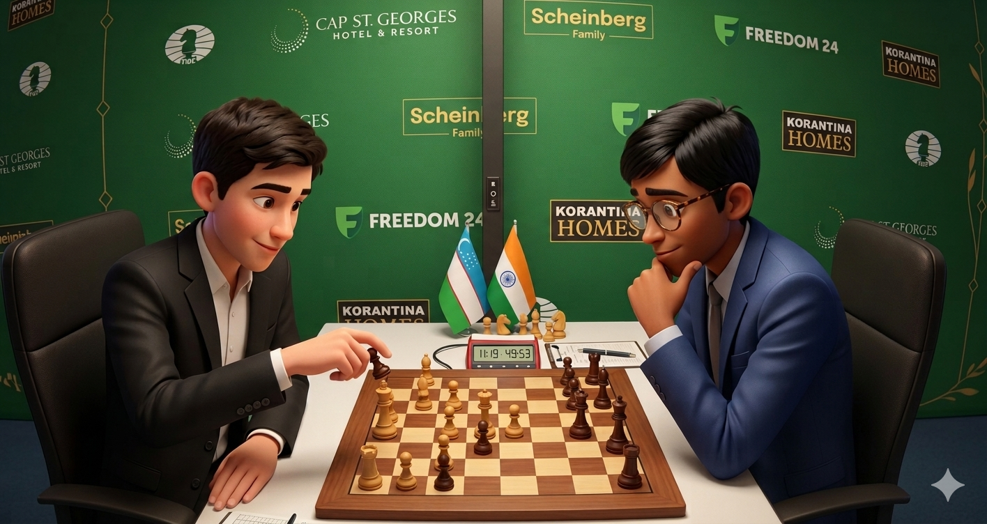 Sindarov’s Stunning Piece Sac Outclasses Praggnanandhaa
