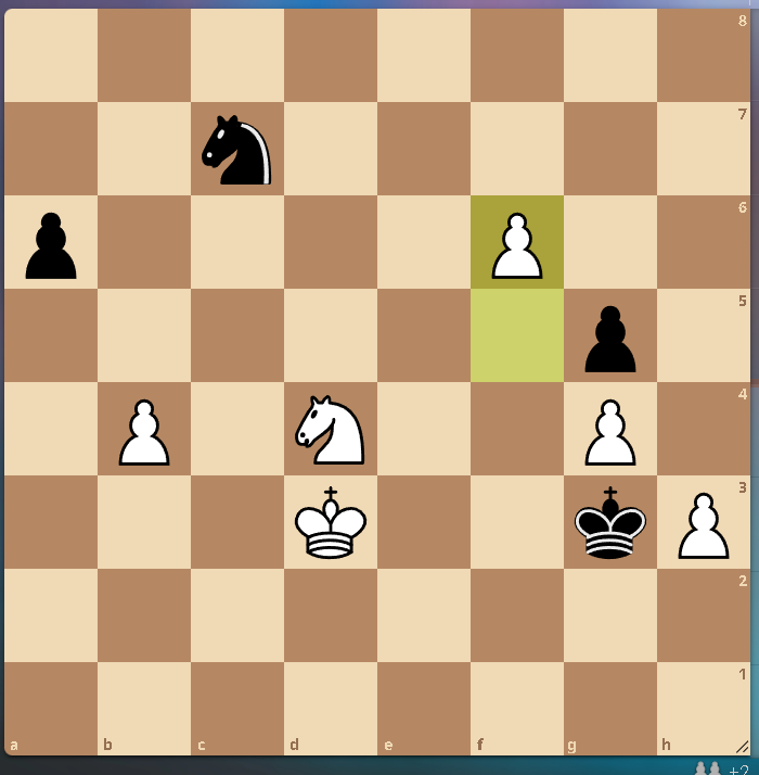 Figure 7 – Final Position (after 67.f6)
